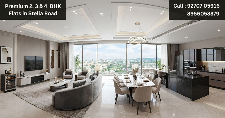 Premium 2, 3 & 4 BHK Flats in Stella Road